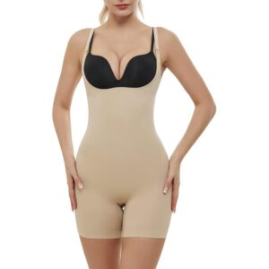 AMRIY Shapewear for Women Tummy Control Seamless body shaper Butt Lifting  Bodysuit(Beige) - Healthy and Comfortable Lifestyle